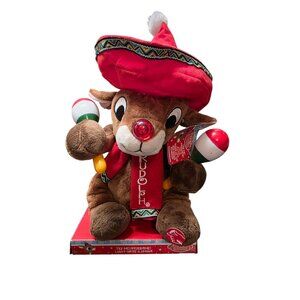 Animated Dan Dee Rudolph the Red Nosed Reindeer Christmas Plush